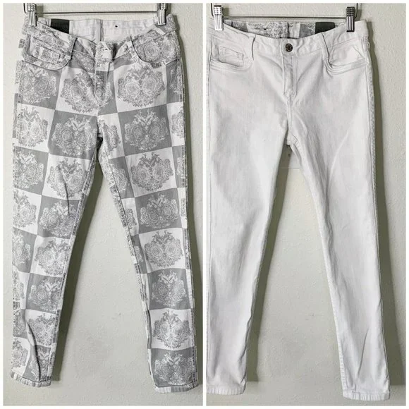 BLEULAB Jeans Bleulab Reversible White Denim Jeans Skinny